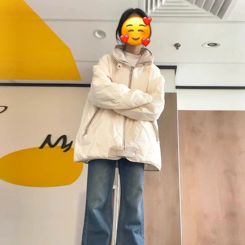 Anti-season down cotton clothes woman autumn winter clip cotton 2023 new cotton padded jacket student winter maguga jacket small sub cotton coat-Taobao