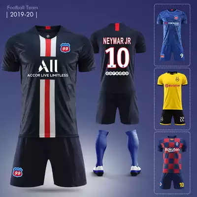 Paris Saint-Germain Jersey 19-20 Inner Malm Bappé training team uniform summer football suit men's short sleeves