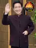 Tang suit jacket Grandpa autumn and winter clothes Middle-aged down birthday birthday thickened Dad suit old man clothes man