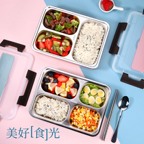 304 stainless steel insulated lunch box student children childrens partition office worker portable split Lunch Box Set 1 person