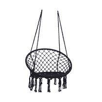 Swing outdoor courtyard tassel cradle chair hanging chair woven balcony hanging basket lazy foldable simple hanging rocking chair