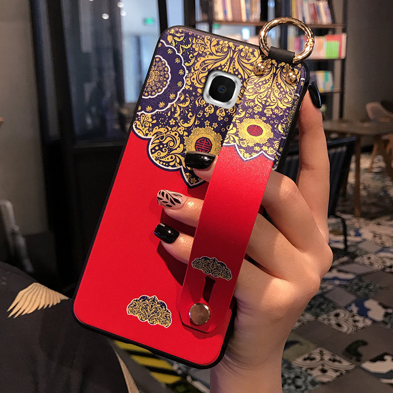 Butterfly Zun Samsung c7 mobile phone case c7000 protective case c9pro wrist protection all-inclusive Samsung c9 silicone trendy men and women Samsung C8 mobile phone case c7pro retro blue and white porcelain in