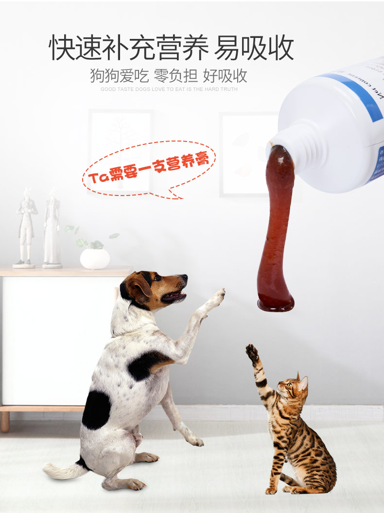 Pet dinh dưỡng kem rắn fattening dog Teddy hòa giải dinh dưỡng kem dạ dày canxi canxi mèo sản phẩm sức khỏe sữa cho chó mẹ