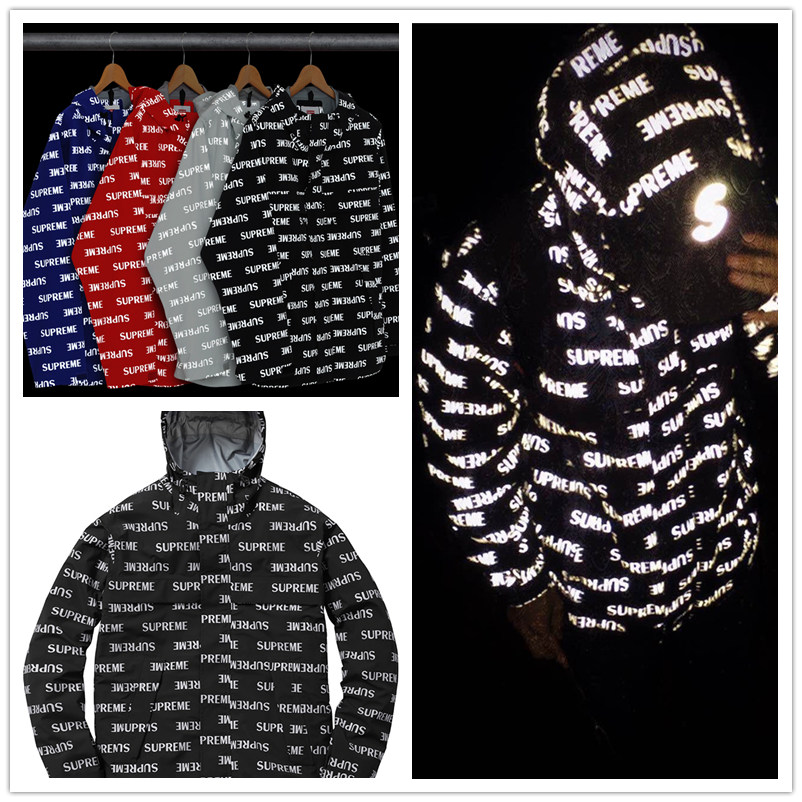 supreme 3m reflective repeat jacket