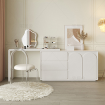 French cream style dressing table storage integrated small apartment bedroom French dressing table and stool combination with mirror