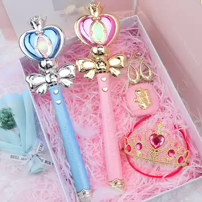 Bharara Princess Little Magic Magic Ware Bara Bara Luminous Night Fairy Girl Children Fairy Stick Toy