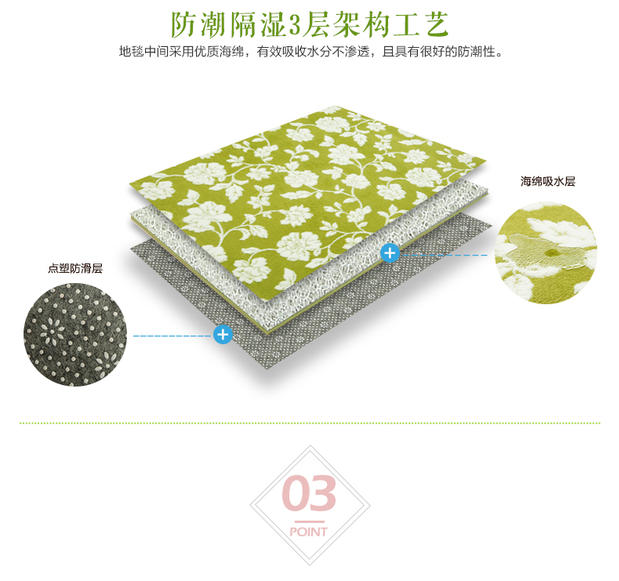 In sàn thảm phòng tắm thảm phòng tắm Phòng khách phòng khách bàn cà phê thảm lớn Bay window mat giường tùy chỉnh giá thảm lót sàn