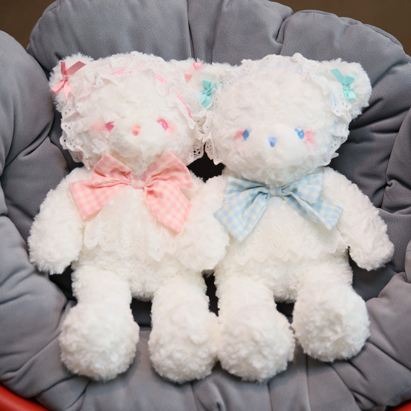Sweetheart Bow Tie Teddy Bear Doll Lolita Soft Bear Plush Toy Rag Doll for Girls Birthday Gift