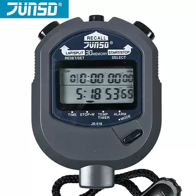 Junstar stopwatch double row 510 518 519 Second row 8 channels 30 channels 60 channels fitness sports running table timer