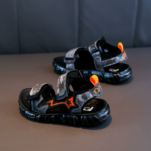 Детские сандалии для мальчиков, пляжная обувь, летняя дышащая спортивная обувь, 2021 года