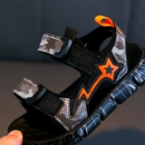 Детские сандалии для мальчиков, пляжная обувь, летняя дышащая спортивная обувь, 2021 года