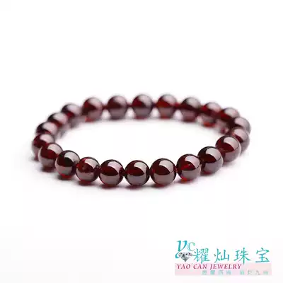 Yaocan wine red garnet bracelet women's jewelry Crystal bracelet birthday gift for the year of life
