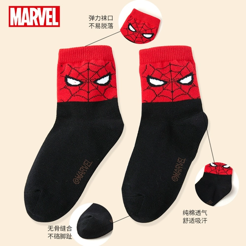 Дисней, детские осенние носки подходит для мужчин и женщин, демисезонные гольфы для школьников, средней длины