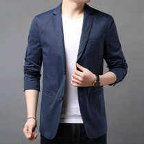 Casual blazer mens light and breathable autumn Korean slim-fit trend mens small suit single western top Ruffian handsome