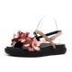 Giày sandal lưới đỏ 2018 mới dành cho nữ mùa hè đế bằng hoang dã đế dày Hàn Quốc đế dày sang trọng