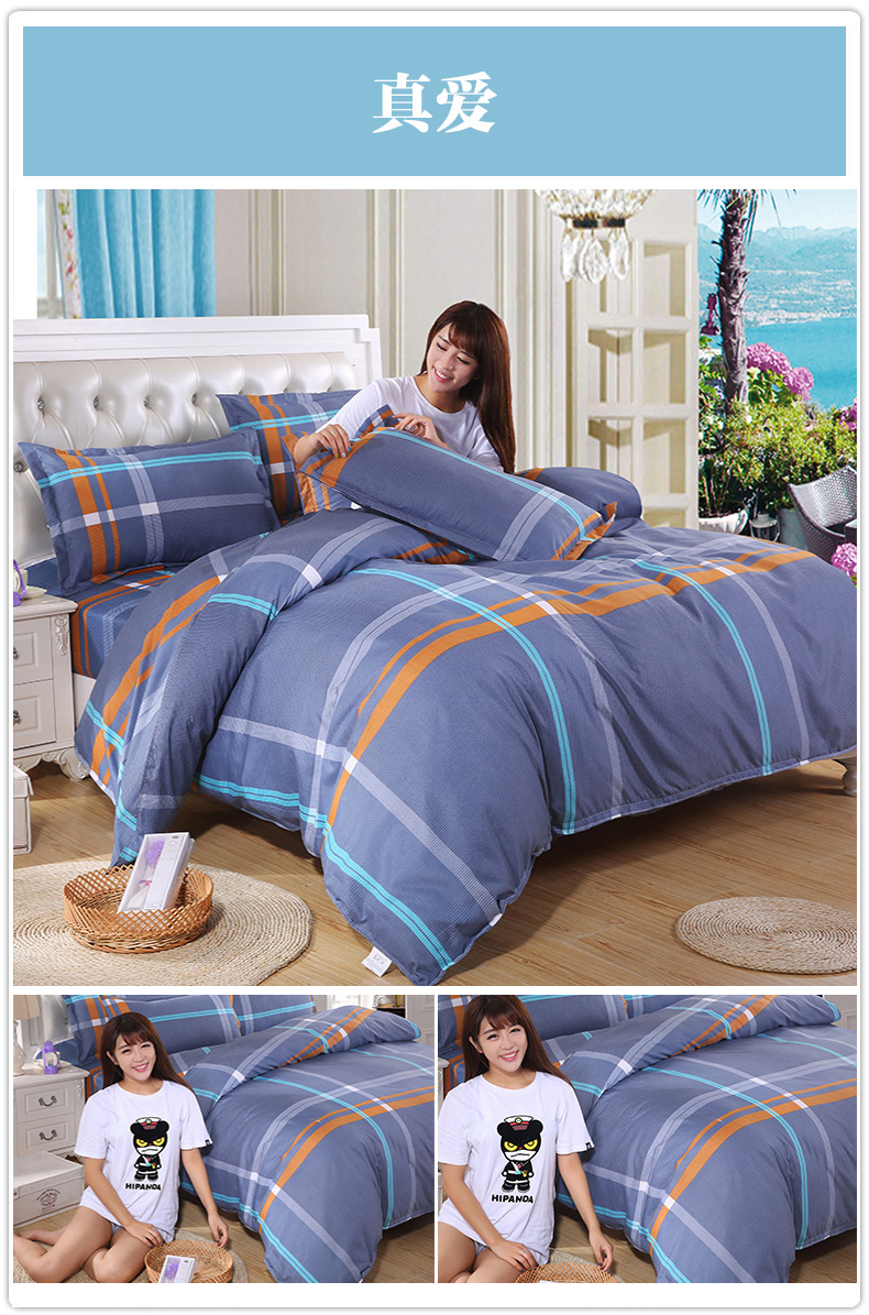 Moonman quilt cover đơn 150 200 220 ký túc xá đại học với 1.5 1.8 2 m m mui xe đôi