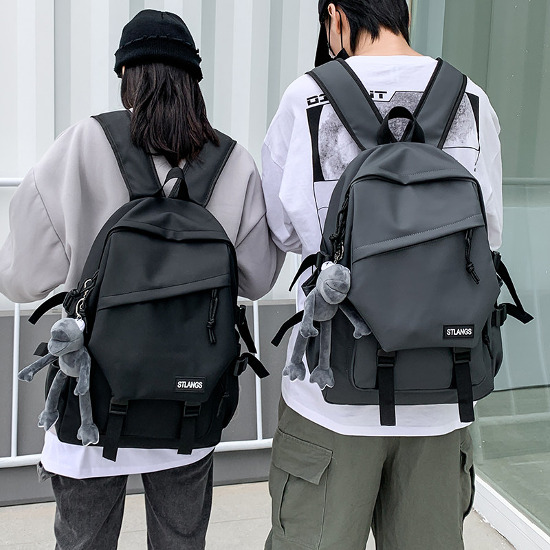 Backpack women's backpack college students Korean version of the simple fashion trend all-match large-capacity high school student schoolbag men's tide brand