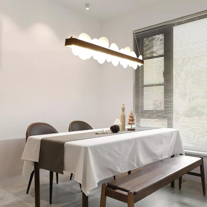 Post-modern minimalist light luxury chandelier led strip lamp restaurant lamp clothing store window creative personality Nordic lamps