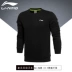 Li Ning Wei quần áo nam mùa thu dài tay lỏng lẻo áo thun nam cổ tròn đan áo sơ mi nam chạy bình thường áo thun form rộng tay dài hàn quốc Thể thao lông cừu / jumper
