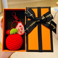 Apple, трикотажный брелок ручной работы, защитный амулет, подарочная коробка