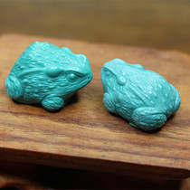 Yingyi Yingyi Hubei original mine worry-free turquoise high porcelain frog quack caucai Su Gong carving