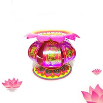 (2) middle autumn baiyue discount tower lantern lotus paper box flower basket base water gota footed festive decorative material