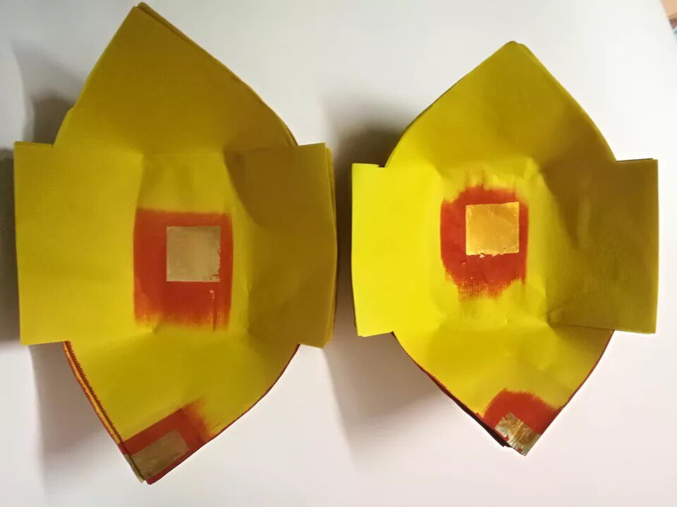 Chaoshan Festival Supplies Paper Baie Old Master Yellow Paper Natural Color Paper Meta paper Yuanbao clothes gold silk paper Yuanbao Dabao Tai Baotin foil 48