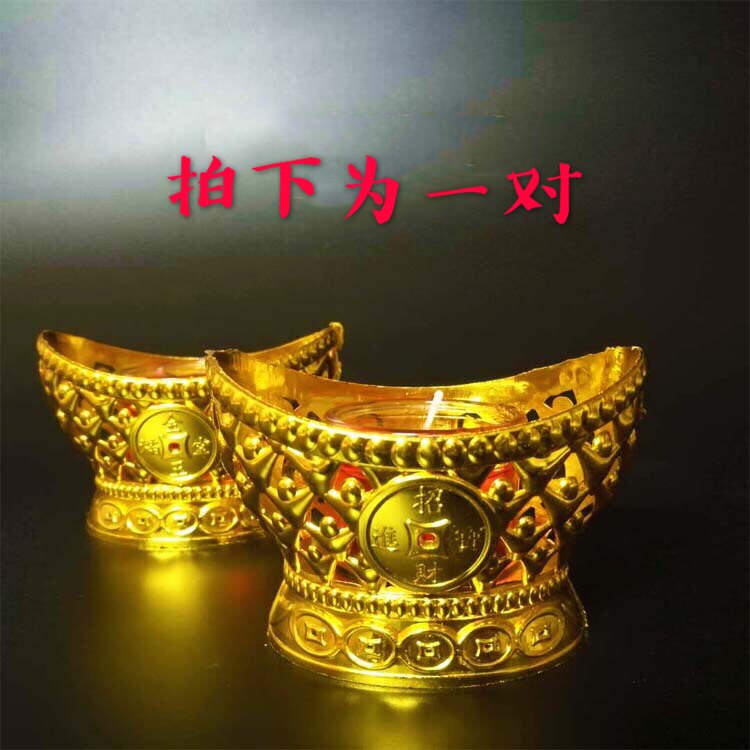 Meta Treasure Candle Grain Festival Scented Candlelight candlelight Crisp Oil Candle Lamp for Buddhist Supplies to worship the Caioku candle