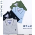 Dài tay polo áo sơ mi nam xu hướng mới mùa xuân thanh niên cotton kinh doanh bình thường màu rắn ve áo dài tay t-shirt nam