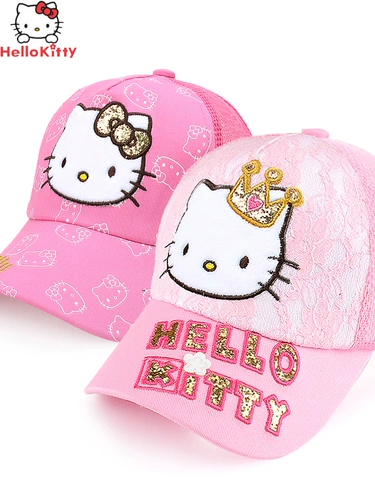 Hello kitty, детская шапка, детская шапочка на солнечной энергии, бейсбольная осенняя кепка, летняя солнцезащитная шляпа