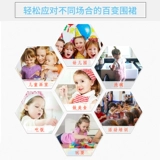 Дисней, детские нарукавники, комплект, нагрудник, детский фартук для рисования для еды без рукавов, сзади на завязках