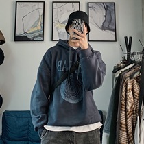 Autumn Winter Boys Plus Fleece Clothing with cap Chauded simplicity Pure Color Loose Warm Thickening Blouse Port Wind Pull Suede Hooded Sweatshirt