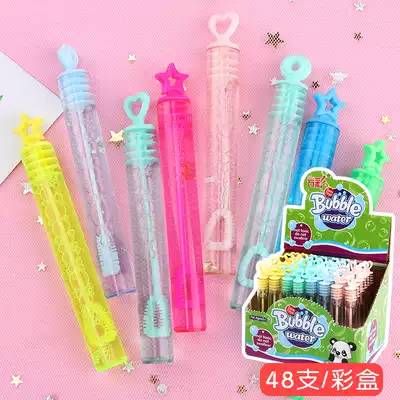 Children's blowing bubble toys bubble water 10CM small bubble stick summer attractions hot-selling stalls supply gifts