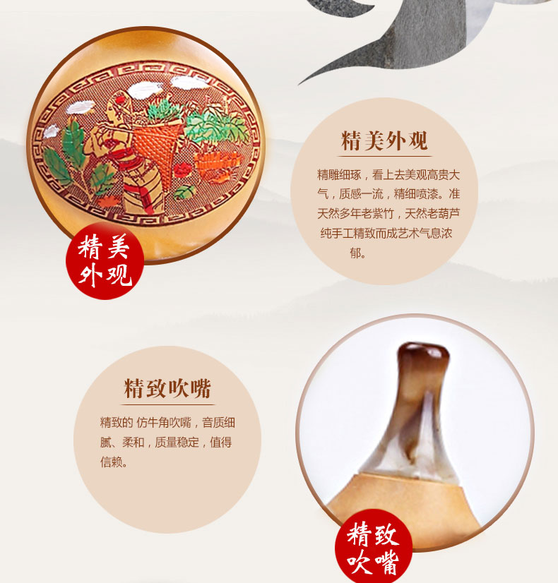 Qin Qing cucurbit c t D điều chỉnh Một giai điệu cho người mới bắt đầu nhập nhạc cụ không cơ bản cho học sinh tiểu học cơ bản - Nhạc cụ dân tộc sáo điện tử