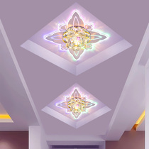 Creative living room color spotlights led downlights Embedded crystal aisle lights Corridor lights Entrance foyer entry lights
