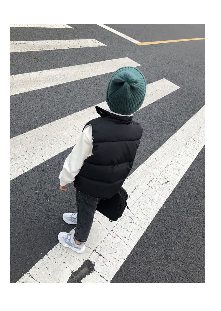 Áo vest cotton cho bé mùa thu ấm áp mùa đông và mùa đông trẻ em Hàn Quốc thời trang hoang dã tay áo cotton dày áo gile phao trẻ em