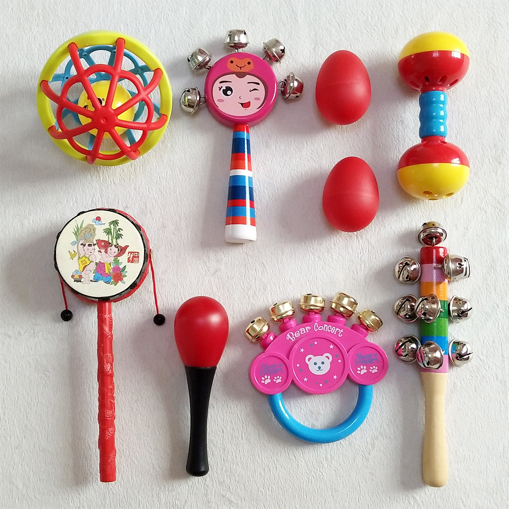 Newborn Baby Plastic Sand Hammer Baby Hand Grip Listening Visual Training Rattle Sandball Early Education Toy 0-1 Years Old