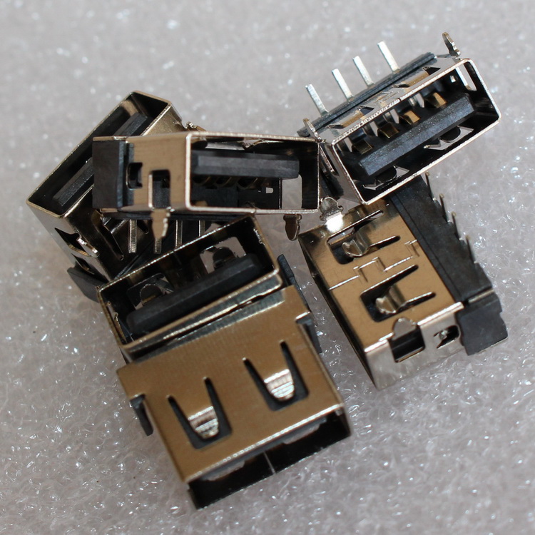 Full Copper No Side Super Short USB Socket Mother Seat 90 Degrees Pin Notebook Action Power Charger Apply