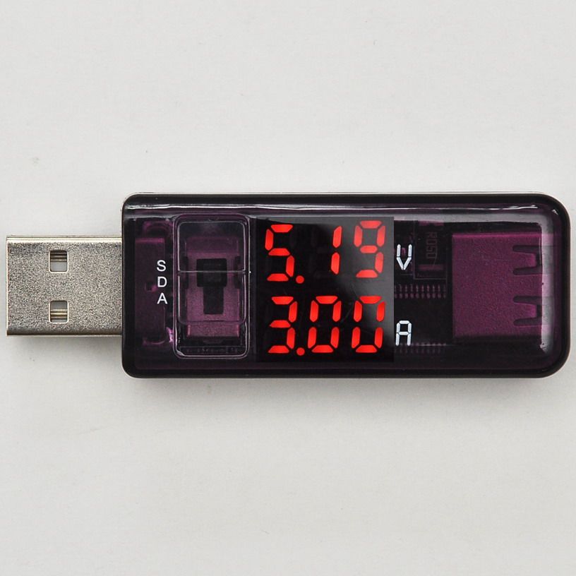 Litong dual display USB ammeter voltmeter detector Test instrument Fast charging manual identification adapter