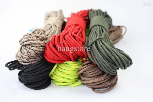 Multi -Color 31 метра, 9 Core 7 Core 550 Стандартный нейлоновый зонтик веревочный веревка однооборотный тензор 200 кг