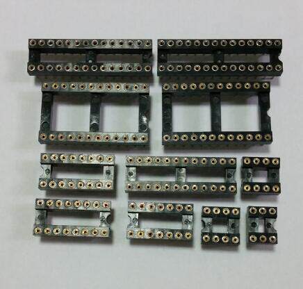 Round hole IC socket chip base IC-6 8 14 16 18 20 24 28 32 40P integrated seat 2 54
