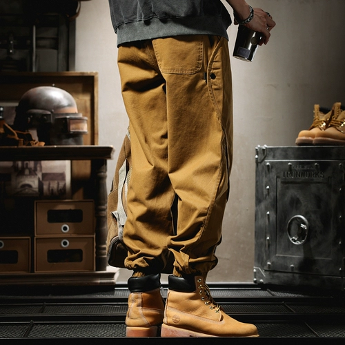 Элитные демисезонные штаны для отдыха, свободный прямой крой, большой размер, в американском стиле