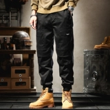 Мужские ретро дорожные штаны, оверсайз, в американском стиле