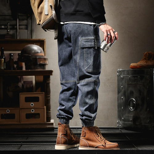 Весенние элитные прямые свободные джинсы, трендовые штаны для отдыха, тренд сезона