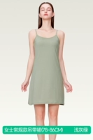 Юбка на подтяжках [обычный фасон] светло-серо-зеленая