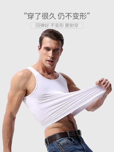 Мужская хлопковая спортивная тонкая летняя майка для спортзала, в обтяжку