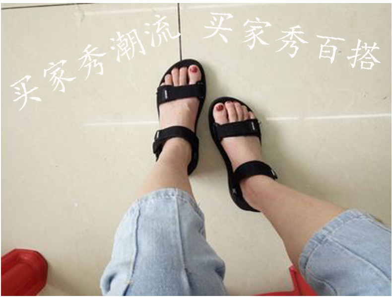 Dép nam 2018 mới đôi sandal nữ phiên bản Hàn Quốc của triều cường Rome giày đế bằng thể thao đế xuồng Việt Nam giày da nam