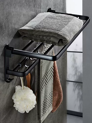 Без отверстий в черном полотенце замыкает комната подвесная вешалка