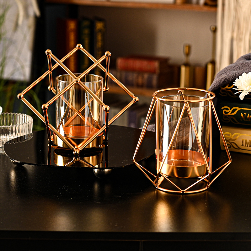 Minimalist Nordic vase iron frame flower shelf ceramic hydropony flower pot green planting gilded flower pots ins iron art multi-meat flowerpots-Taobao