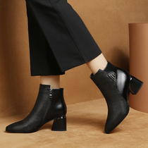 British Wind Short Boots 2021 new thick tip Martin boots in autumn and winter with large cocktails